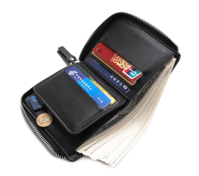 Мужской кошелек из искусственной кожи с держателем для карт короткий роскошный