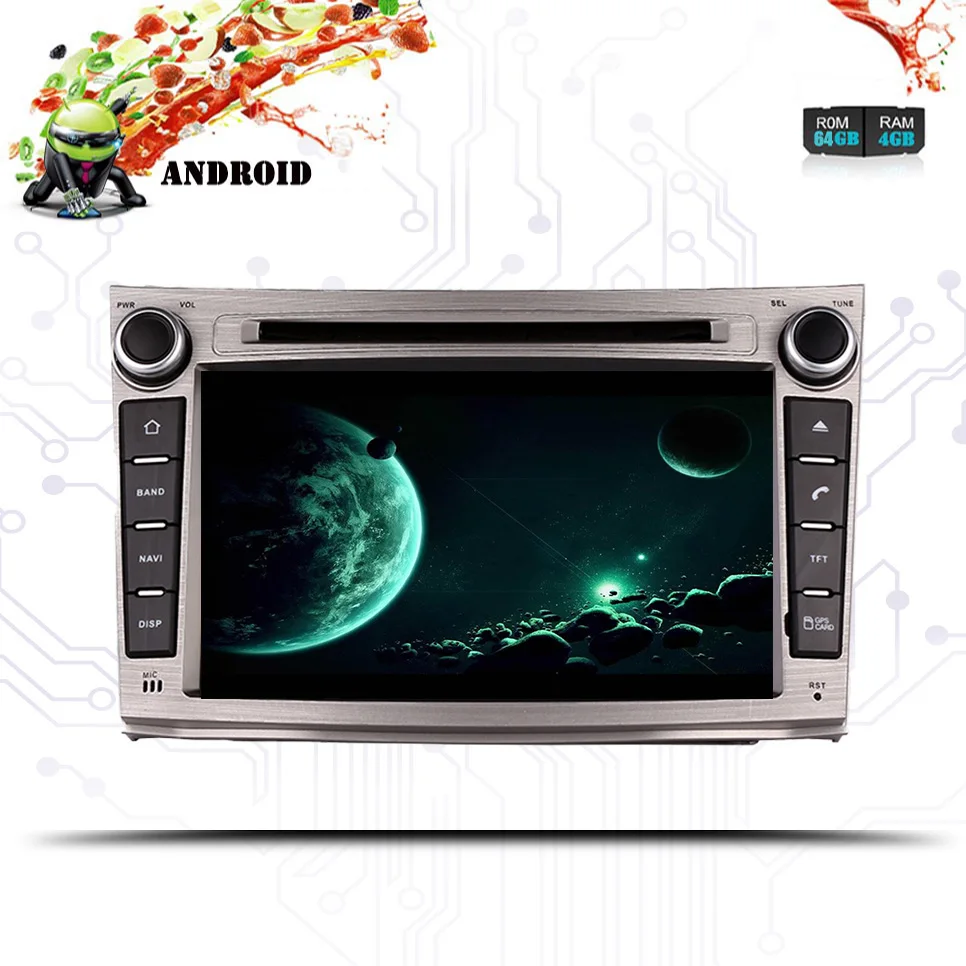 Автомобильный DVD плеер для Subaru Legacy Outback 1024*600 Android 10.0. автомобильный с GPS навигацией