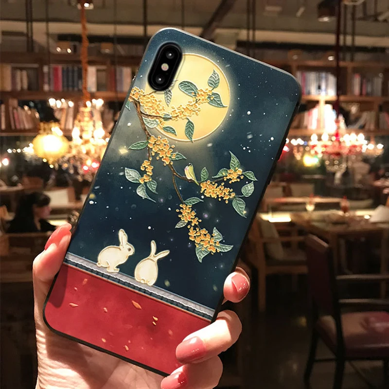 5 Чехол для телефона в китайском стиле с надписью Forbidden City для iphone XS MAX XR, рельефная задняя крышка для iphone X 8 7 6 Plus, чехол для iphone 11 Pro - Цвет: 5