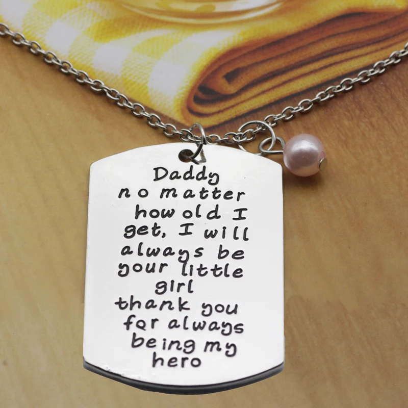 2018 новый продукт фабрики ожерелья с буквой для папы отца подарок на день семьи