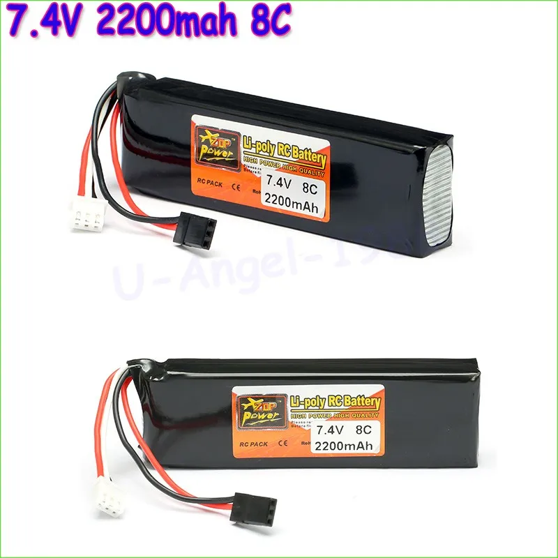 1 шт. литий-полимерный аккумулятор ZOP Power 7 4 В 2200 мАч 8C для передатчика DEVO 4/ 7E / 6S/8S RC