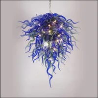 modern crystal art decoration customized blown murano glass led home decor chandeliers lightings