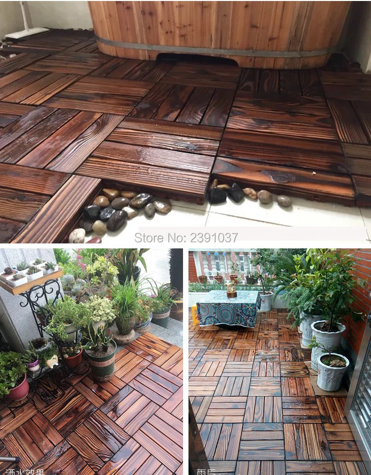 Креативный Солнечный Балконный пол, фосфоресцирующий пол, деревянный пластиковый композитный напольный пол, водостойкая напольная плитка для двора и сада