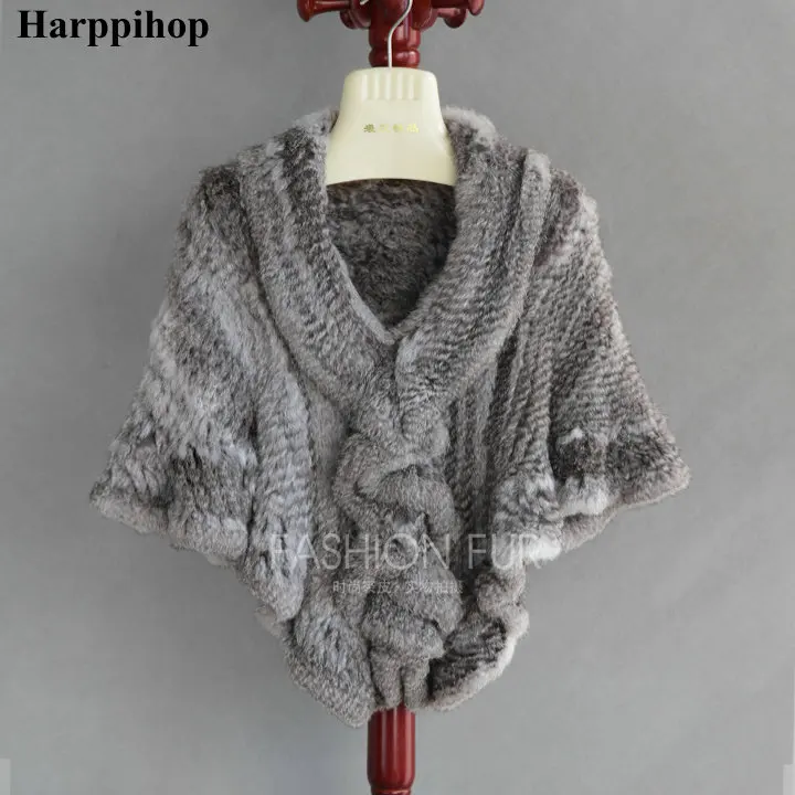 Женская накидка из натурального кроличьего меха 7 цветов |