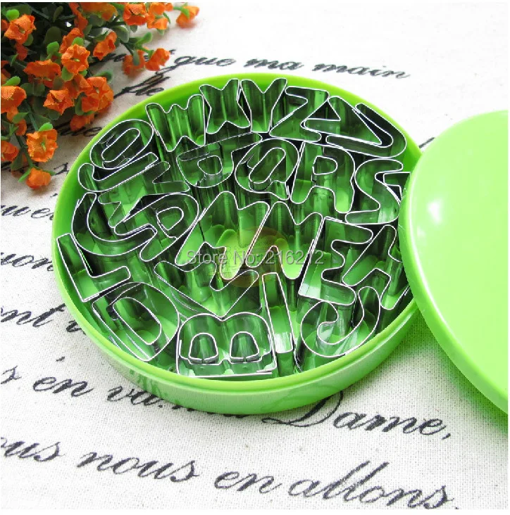 26 English Letter Stereoscopic Cookie Cutters Toast Cutter Bread DIY Baking Cake Mold Tools | Дом и сад