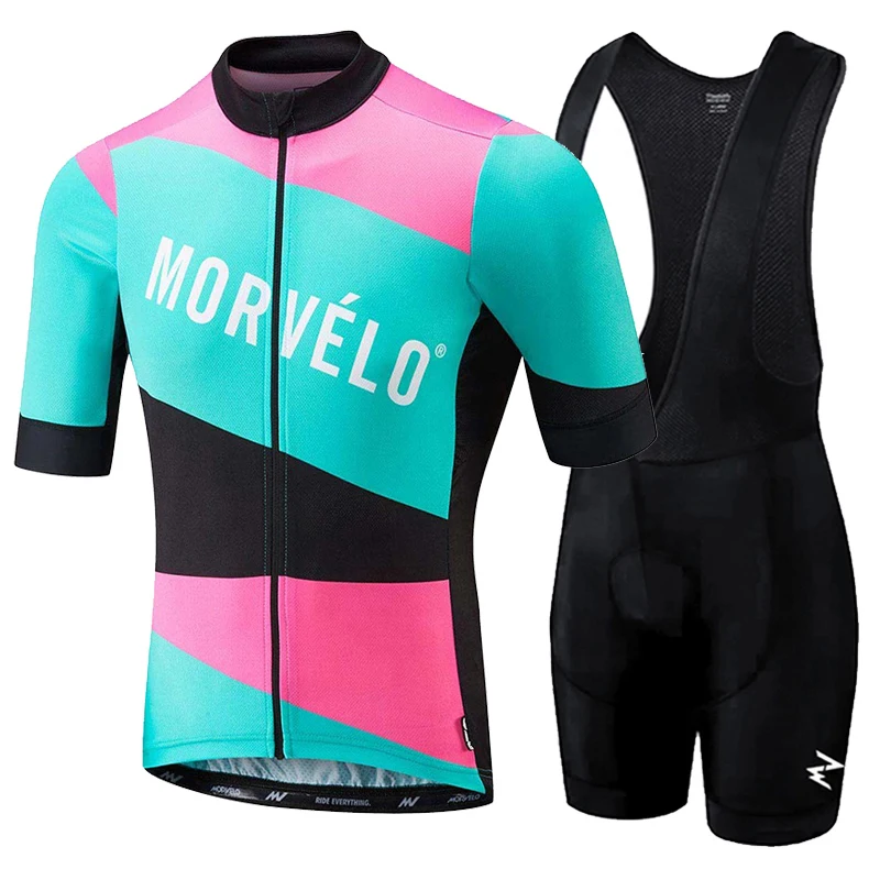 Мужская одежда для велоспорта Morvelo комплект из дышащего комбинезона с коротким