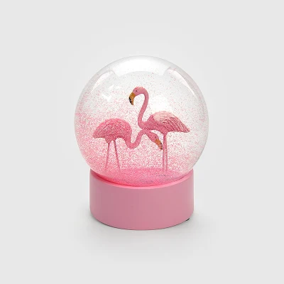 Red Flamingo Удобная жизнь снежный шар Фламинго Единорог романтическая Снежинка Хрустальный шар креативный снежный шар домашнее украшение - Цвет: Red Flamingo