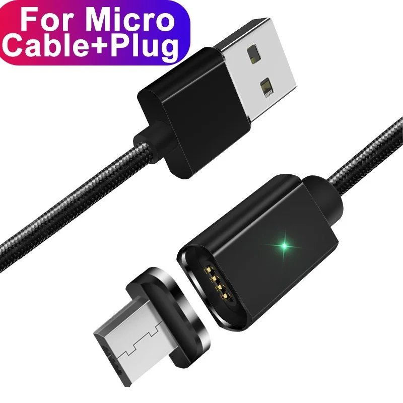 kabel do telefonu Зарядный кабель Магнитный USB кабель для передачи данных для iPhone быстрой зарядки Тип-C кабель микро-usb для samsung Galaxy A70 A50 A30 Kabel Magnetyczny - Цвет: kabel do telefonu