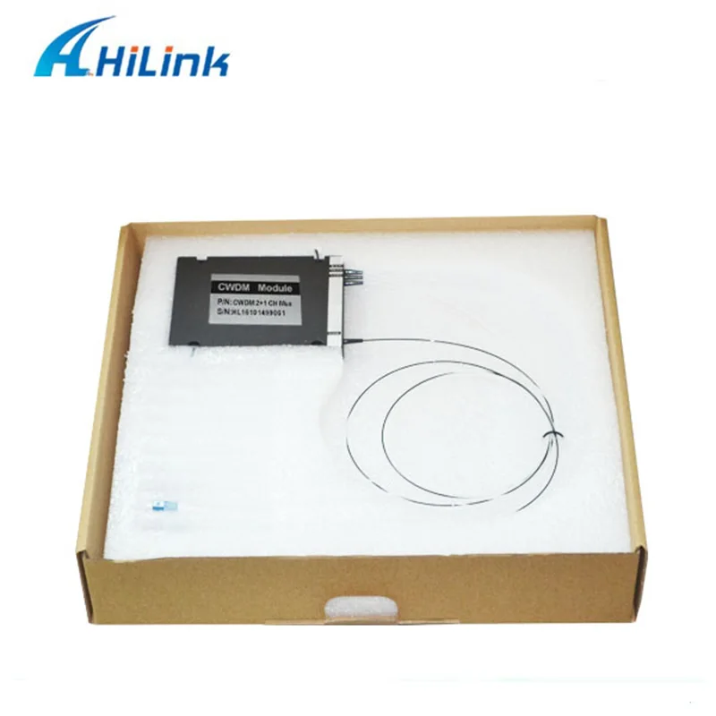Коробка ABS одиночное волокно Восточное или западное OADM LC/UPC 1590nm/1610nm 2+ 1CH 2CH CWDM Mux/Demux с экспресс-портом