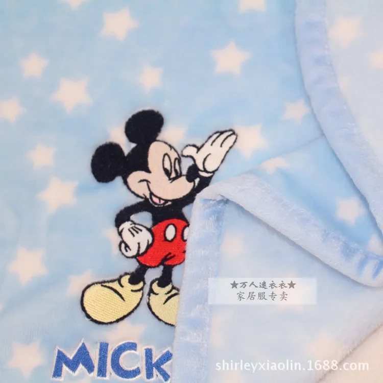 Disney мультфильм Минни Микки Маус Зима утолщаются ягнята одеяло s дети фланель для мальчиков и девочек офисные автомобили пледы одеяла
