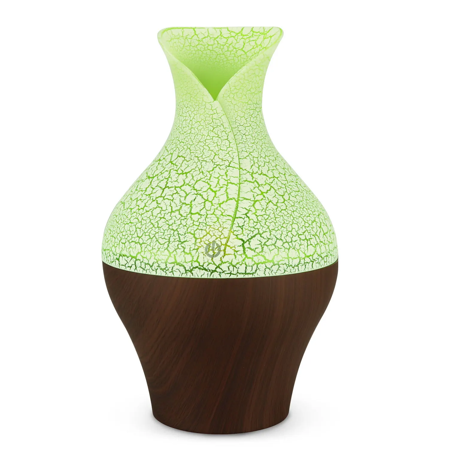 Electric Aroma Essential Oil Diffuser Ultrasonic Air Humidifier With Wood Grain 7 Color Changing Led Lights For Home Office