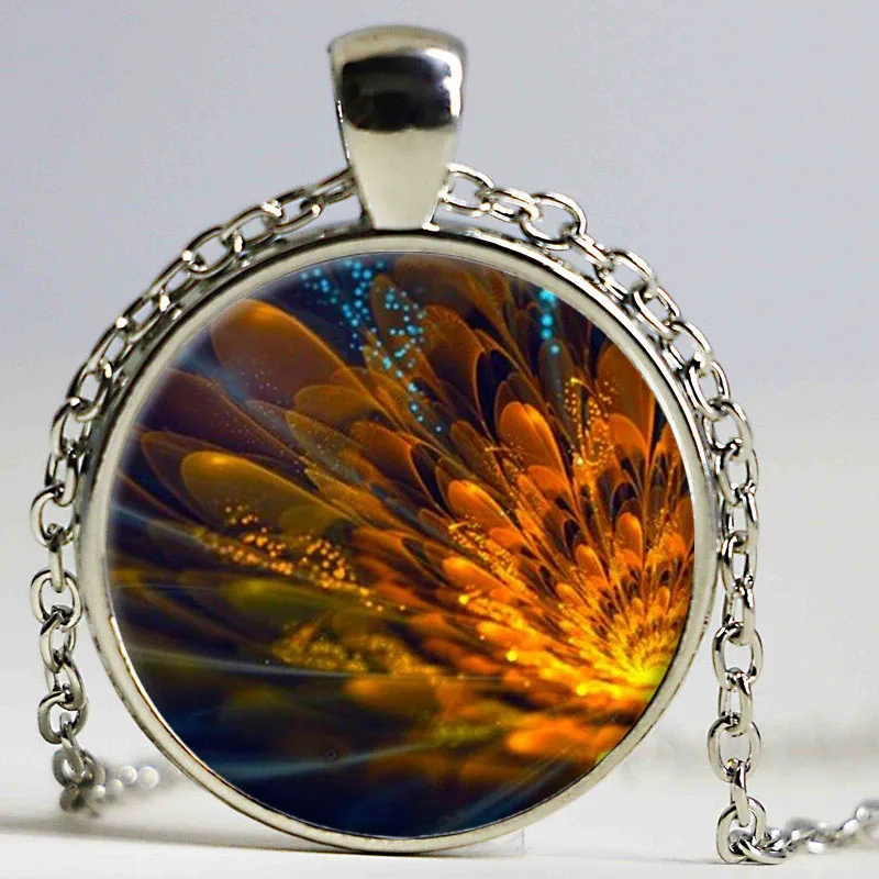 Женское ювелирное изделие для йоги серебряная цепочка зеркальная чакра