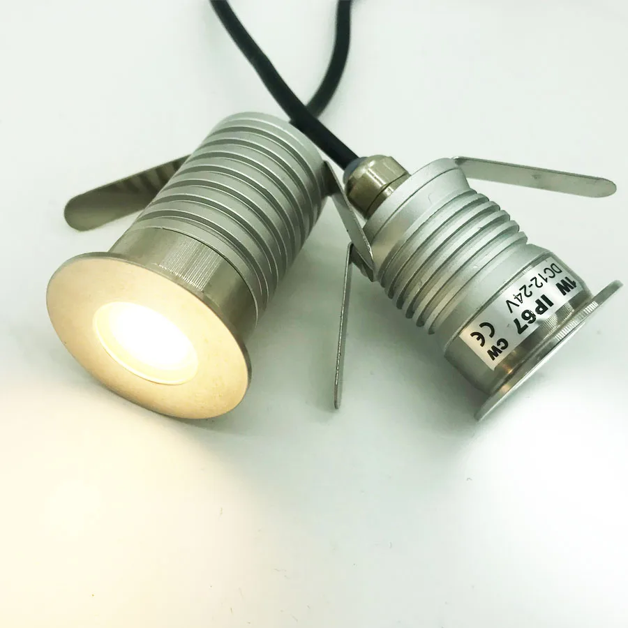 1 Вт 3 Вт IP67 DC12V 24 в мини светодиодный потолочный светильник домашний сад ванная комната спа ванная комната подземный Точечный светильник Настенный лестничный ламповый светильник ing