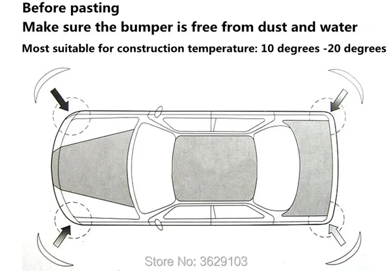 Противоударная Защитная Резиновая полоса для автомобильного бампера