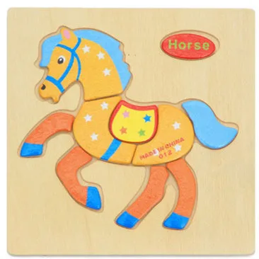 Обучающие деревянные игрушки Chanycore для малышей головоломка с животными