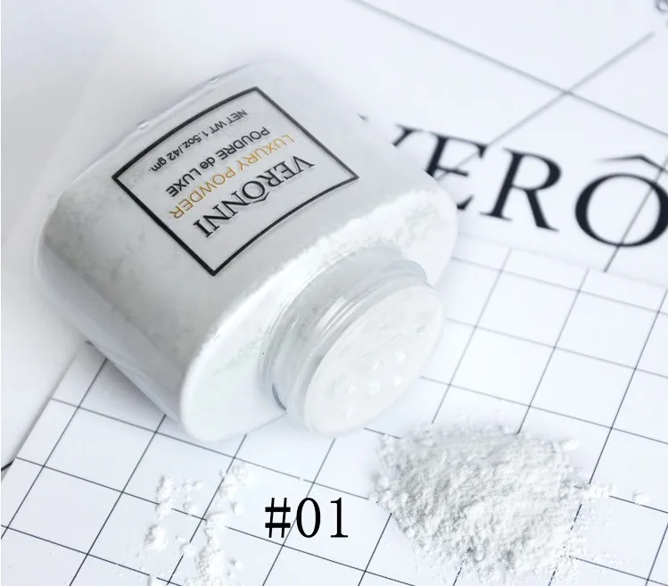 Ivory white Праймер для макияжа, порошок банана 42 г, бутылка, роскошная минеральная пудра, водостойкая матовая рассыпчатая пудра, косметическая косметика, 4 цвета - Цвет: Ivory white