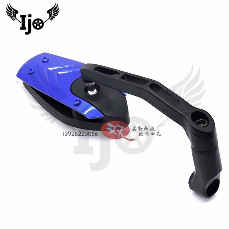 

4 colors available red blue white black motorbike rearview mirror for honda suzuki yamaha motorcycle side mirror moto parts