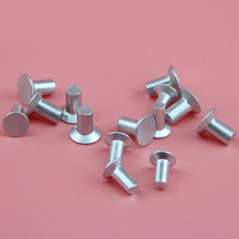 M5 M6 потайная головка алюминиевые заклепки плоская Твердые Размер 10 мм 30 мм|aluminum