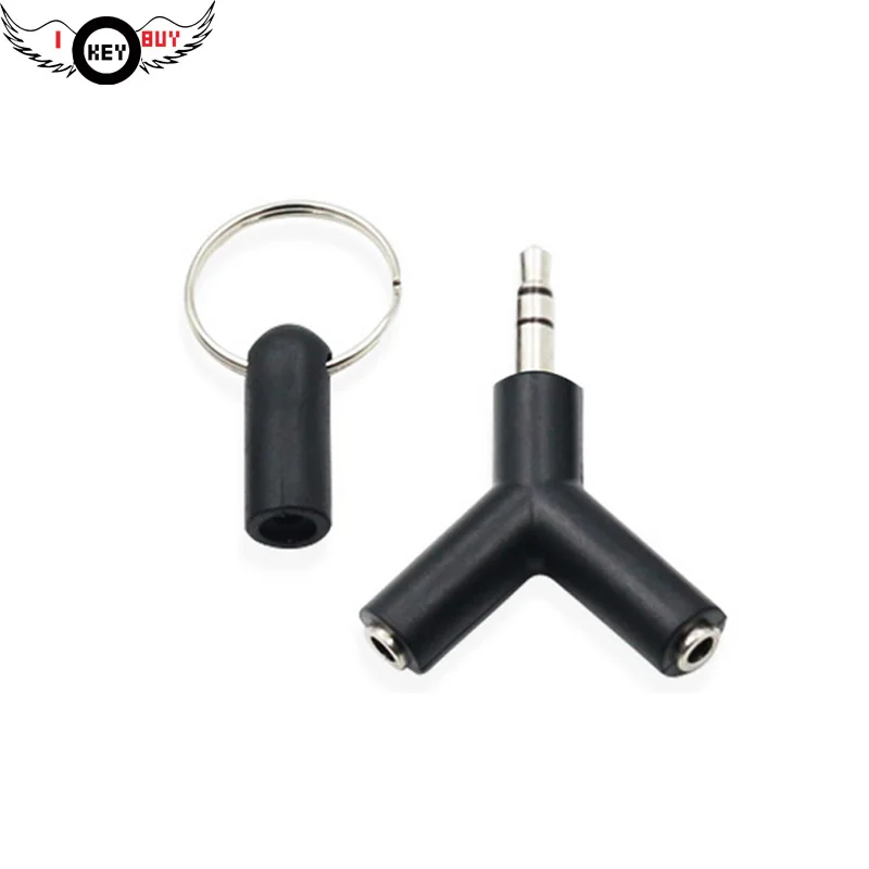 I Key купить высокое качество 3.5mmY Type 3 никелированный адаптер смартфон MP3 CD аудио