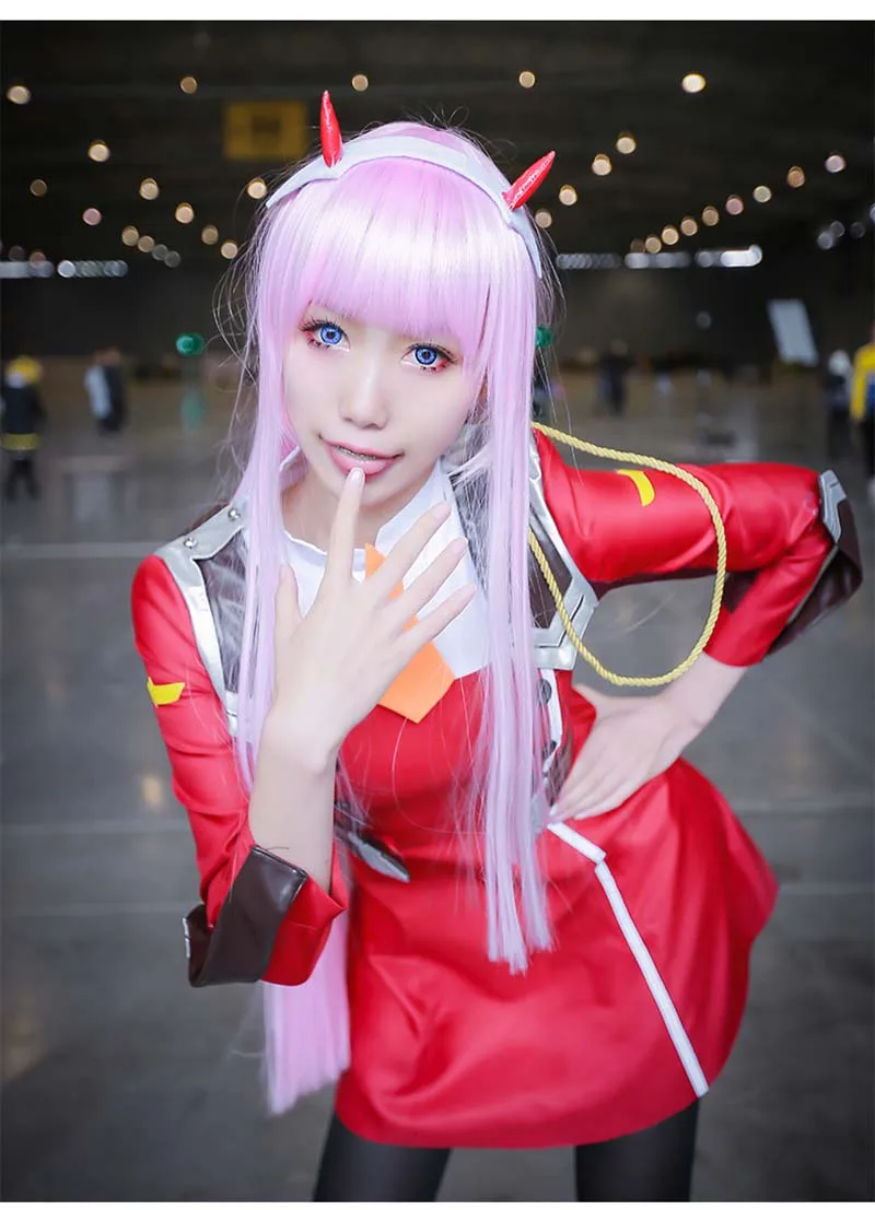 Новинка Костюм для косплея Zero Two Darling In The Franxx 02 Милые наряды девочек на Хэллоуин