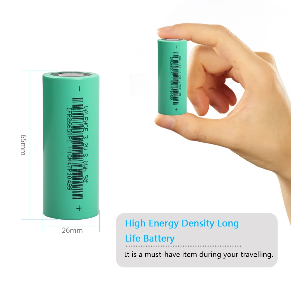 100% оригинальный 3 2 V 2500mAh 8Wh перезаряжаемый аккумулятор 26650 lifepo4 батареи для Velence