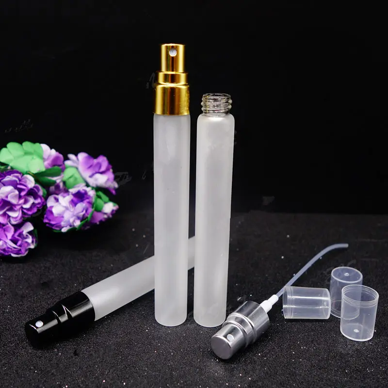 10 мл Стекло флакон духов с яркими серебро или золото спрей Кепки косметический