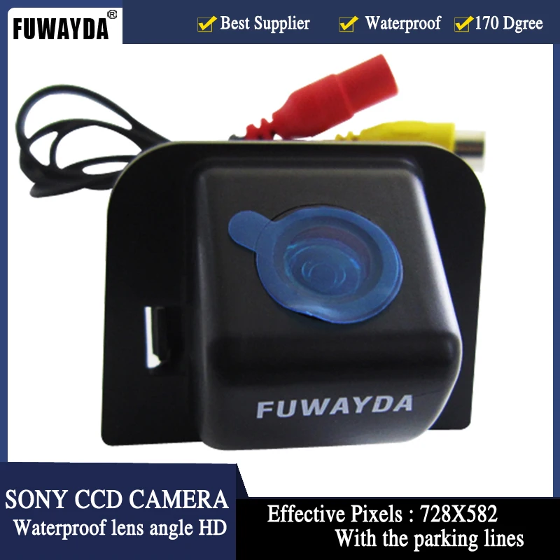 FUWAYDA SONY CCD чип Авто заднего вида обратная видеокамера заднего вида в автомобиле с поддержкой технологии MirrorLink изображение для TOYOTA Prius 2012 12 с парковочными линиями HD