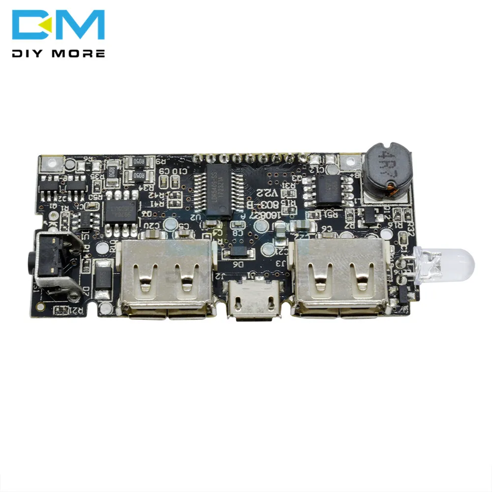 Два порта USB 5V 1A 2.1A мобильный Мощность банка 18650 Батарея Зарядное устройство PCB Мощность модуль светодиодный ЖК-дисплей зарядное устройства на солнечных батареях для телефона DIY модуль