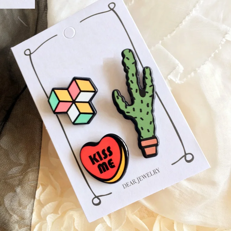 3 шт. 1 комплект металлическая брошь в стиле Харадзюку|pins for clothes|metal pindecorative pins |