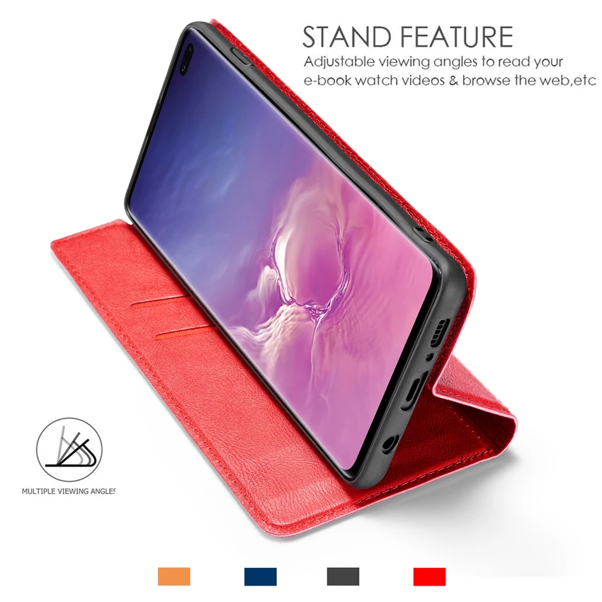Кожаный откидной Чехол-Кошелек с подставкой для samsung Galaxy A10 A20E A30 A40S A50 A60 A70 A80 A90 M10 M20 M30 флип чехол с функцией автоматического закрыть магнитного