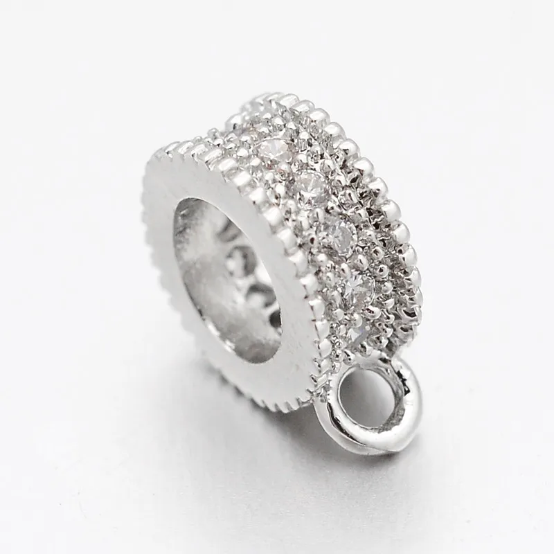 20 шт. медная микро подвеска из циркония соединители для рукоделия Плоская