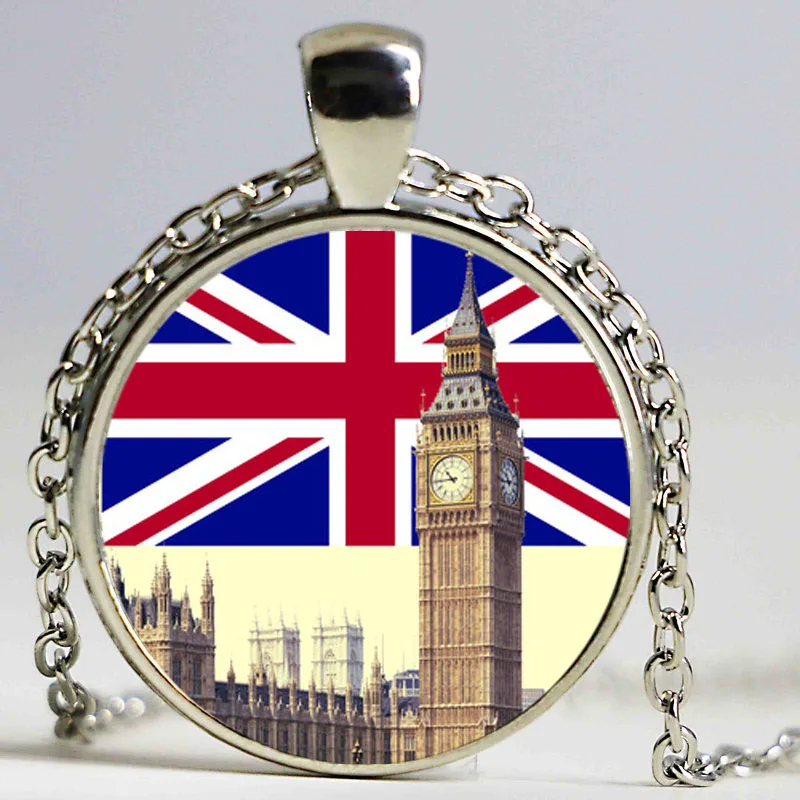 Стеклянный купол оптом ожерелье Цитата ожерелья Penadant здание в европейском стиле