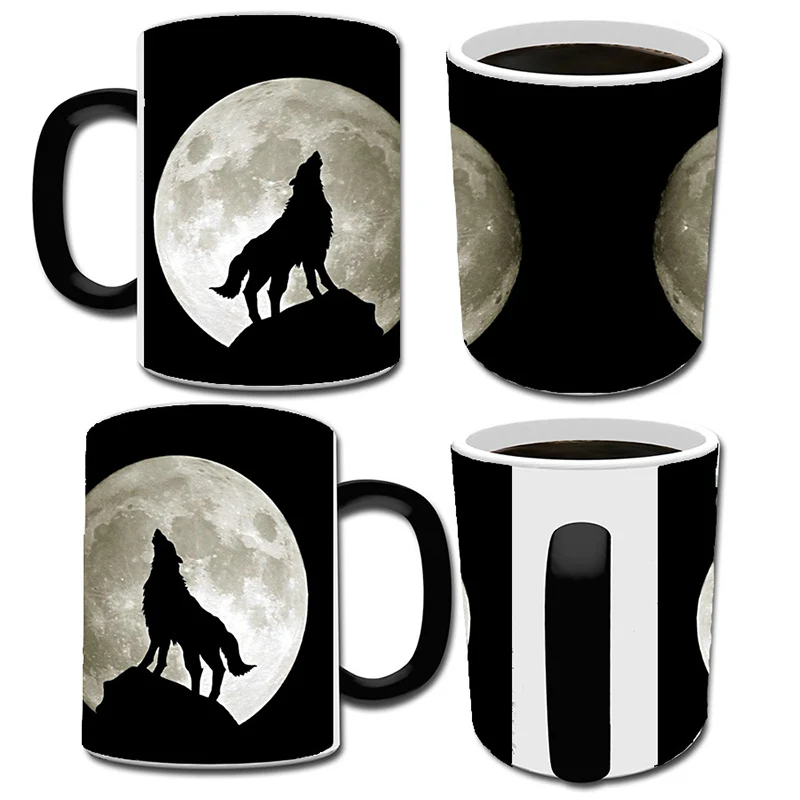 Новинка 2019 чашка Moon Wolf с изменением температуры кружки цвета