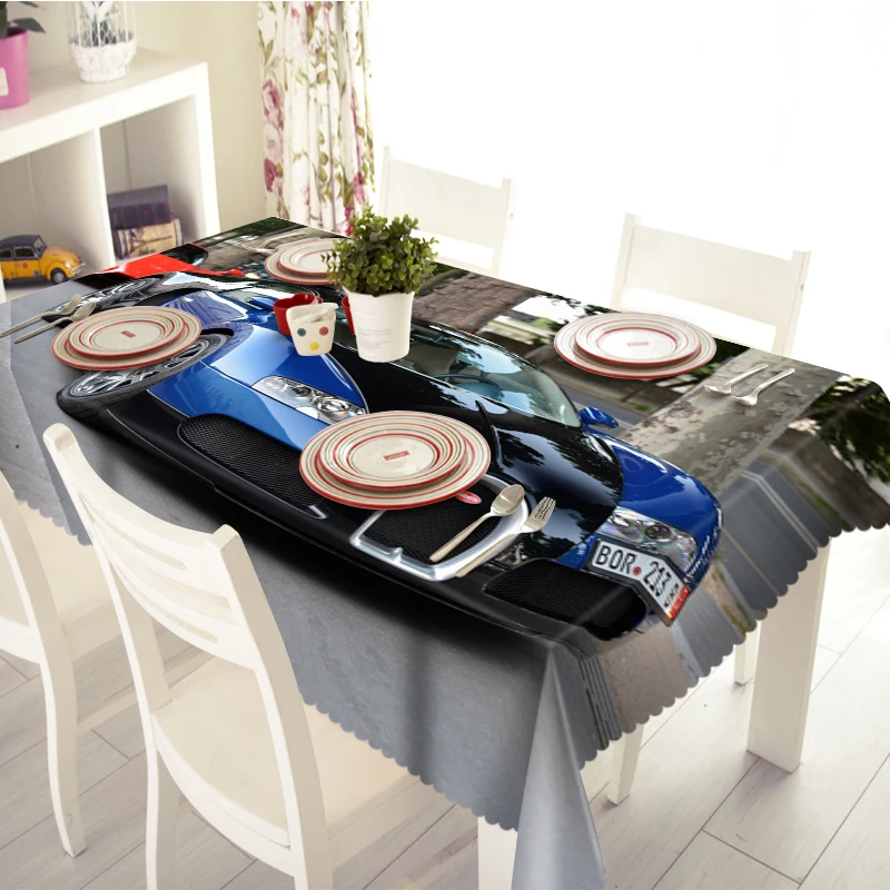Полиэфирная скатерть Европа Супер спортивный автомобиль 3D узор
