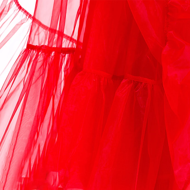 Yanstar Нижняя юбка Детская платье кринолин короткие органза Люкс юбке для