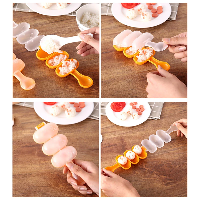 QuickDone Творческий формочки для рисовых шариков Еда Класс Пластик &quotсделай сам&quot