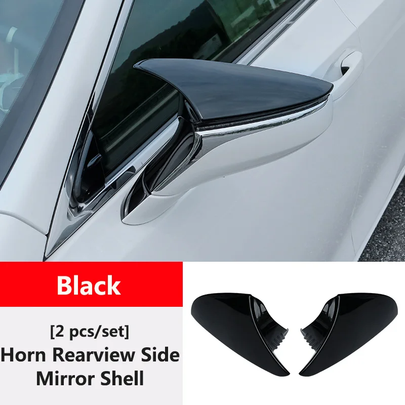 

QHCP автомобильный крышка зеркала заднего вида Ox Horn боковой корпус заднего вида ABS подходит для Lexus ES200 260 300H 2018-2023 UX 2019-2023 аксессуары