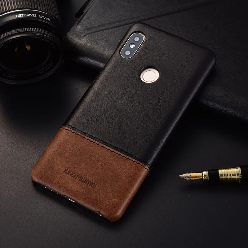 Для xiaomi redmi note 5 случае два цвета натуральная кожа задняя крышка с чешуйчатым