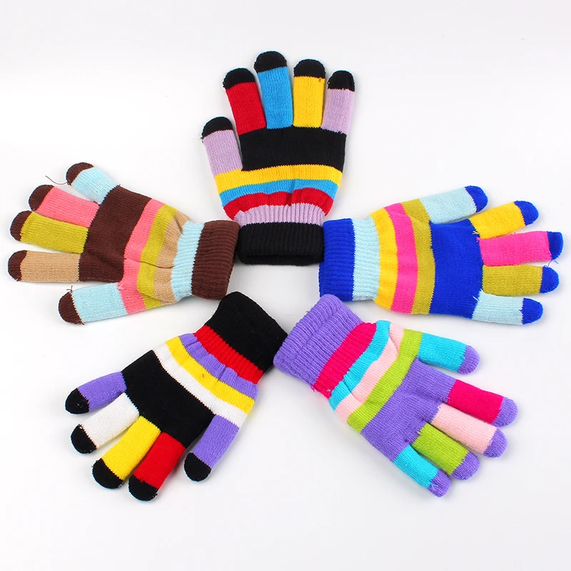 New Kids Gloves Winter Warm Infant Glove Thickened Double Layer Mittens Outdoor Toddler Mitten Boys Girls Props Baby Accessories | Детская