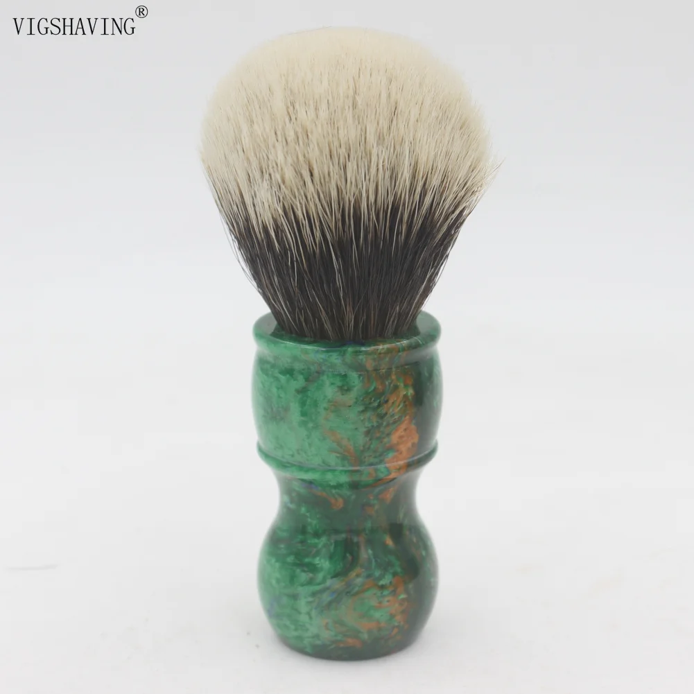VIGSHAVING красочные полимерные ручки лучшие волосы барсука мужчин щетка для бритья
