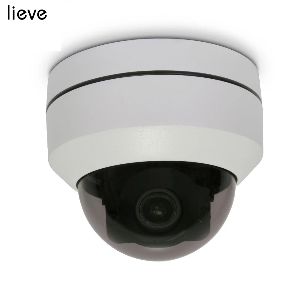 LIEVE 2MP 5MP IP камера POE Мини PTZ наружная P2P камера видеонаблюдения системы безопасности ИК купольная Pan Tilt оптический зум