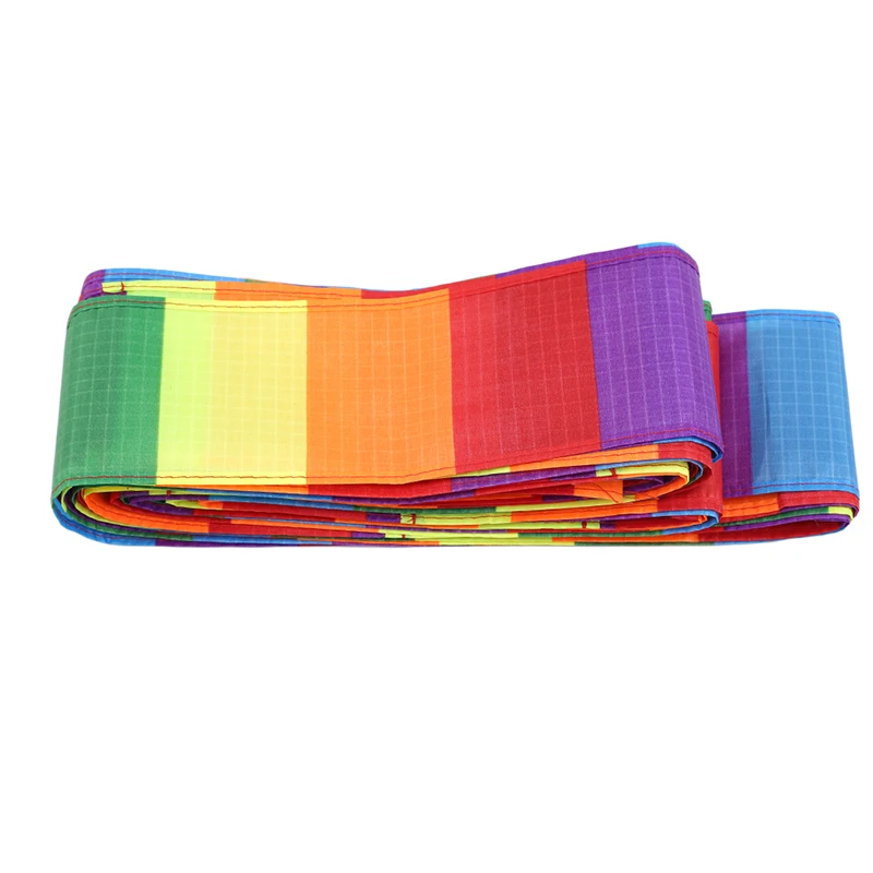 Цветной воздушный змей с длинным хвостом плавающая Радужная задняя повязка