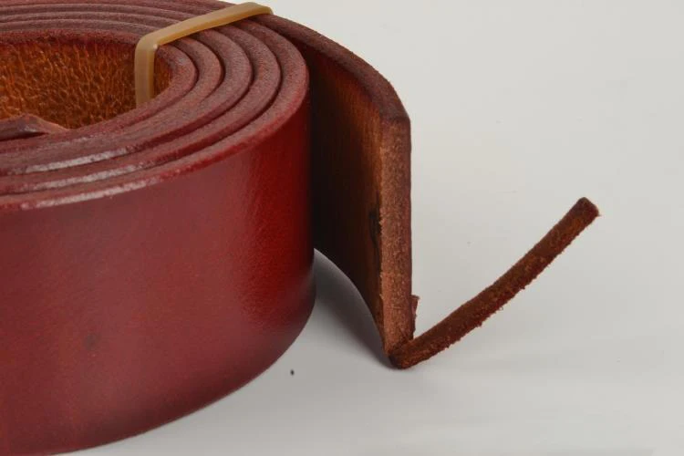 Коровья кожа ремень для DIY кожаный ремень материал цветной краситель 38,5 мм ширина 4 мм Глубина