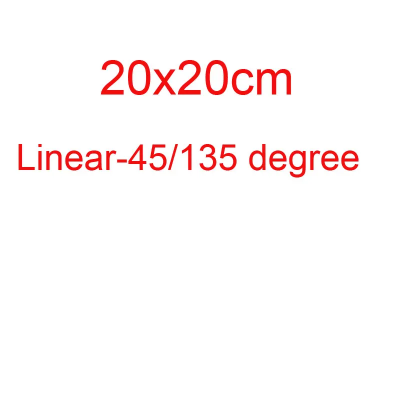 1 париж 15*15 см/20*20 см/12*12 см 3D поляризатор фильтр с держателем Кронштейн Держатель для Proectors Imax кинотеатры фильтры для проектора - Цвет: 20X20CM linear 45135