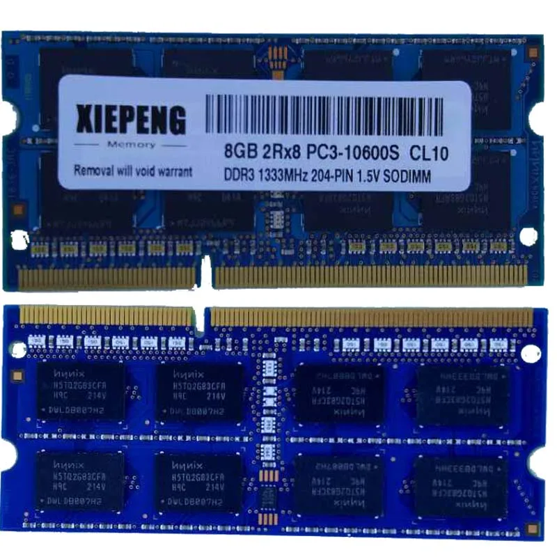 

Оперативная память для ноутбука, 8 ГБ, 2Rx8, 1066 МГц, DDR3, 8 ГБ, 1333 МГц