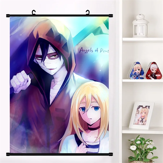G Аниме Satsuriku no Tenshi Angels Of Death Ray Zack настенные свитки плакат Настенные подвесные плакаты коллекция домашнего декора - Цвет: G