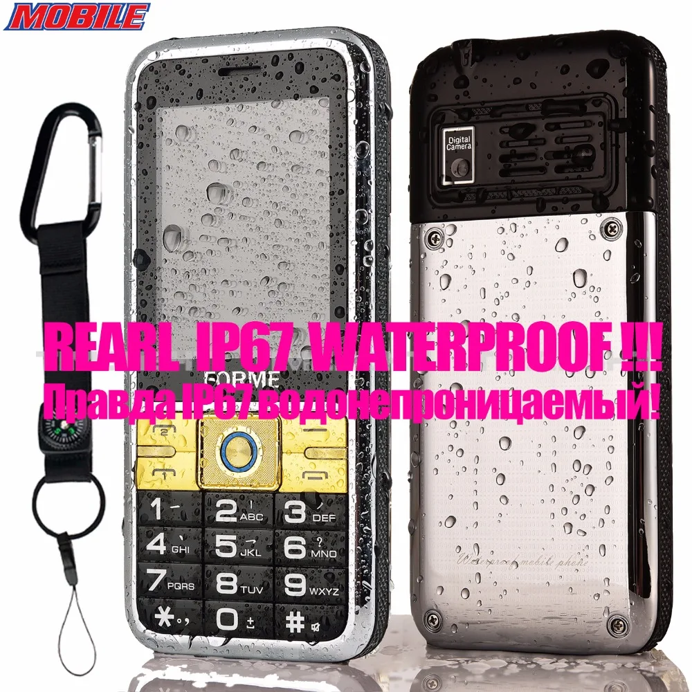 Настоящее IP67! Водонепроницаемый! Противоударный пылезащитный Original FORME Dual Sim