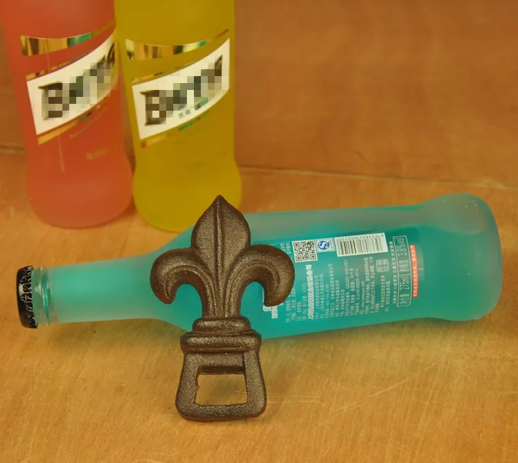Чугунная открывалка для бутылок Fleur De Lis газированные напитки бар бармен
