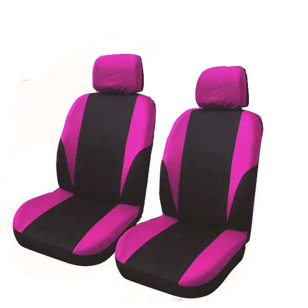 4pcs pink 9 шт полиэфирные автомобильные аксессуары для интерьера классический дизайн чехлы для сидений автомобиля универсальные автомобильные чехлы протектор - Название цвета: 4pcs pink