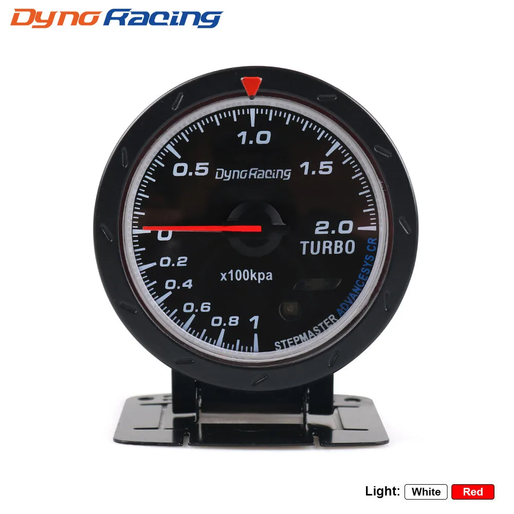Автомобильный турбо датчик Dynoracing BX101467 измеритель красного и белого цвета